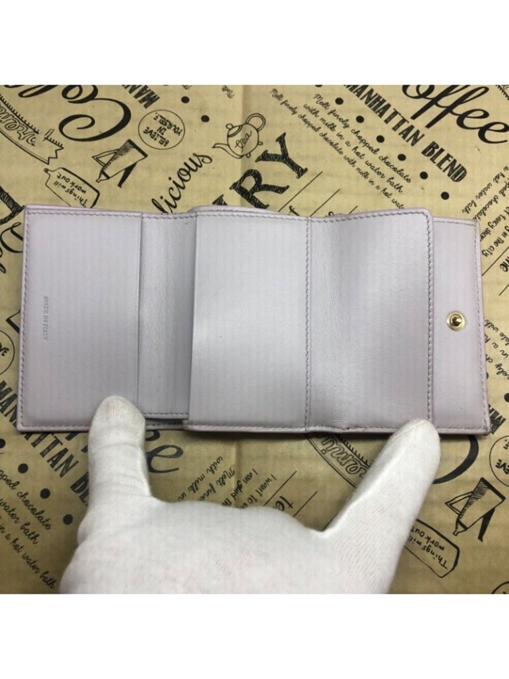 Celine Trifold Wallet Compact Card Billfold Coin - Picture 7 of 15
